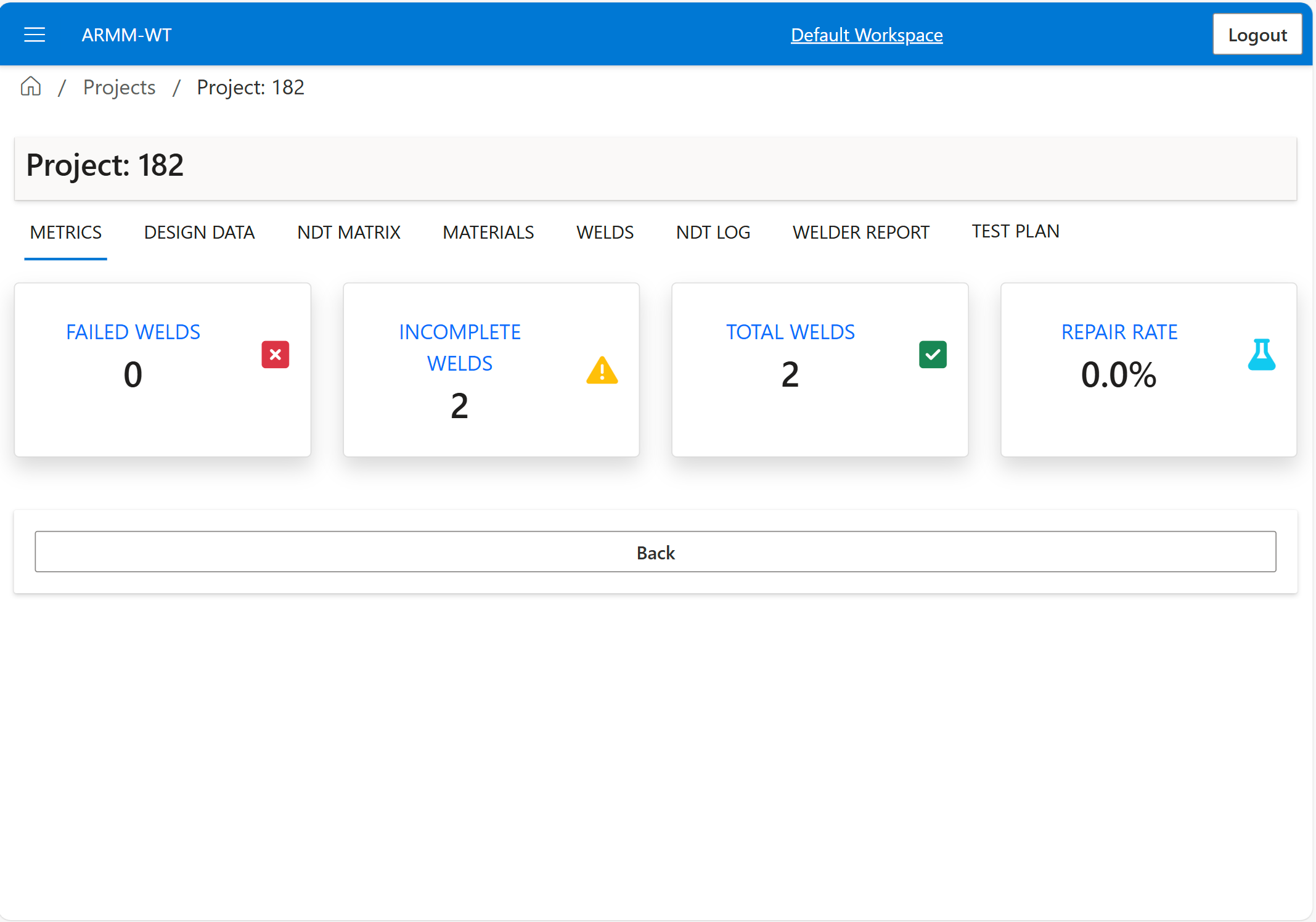 Welding Software Interface